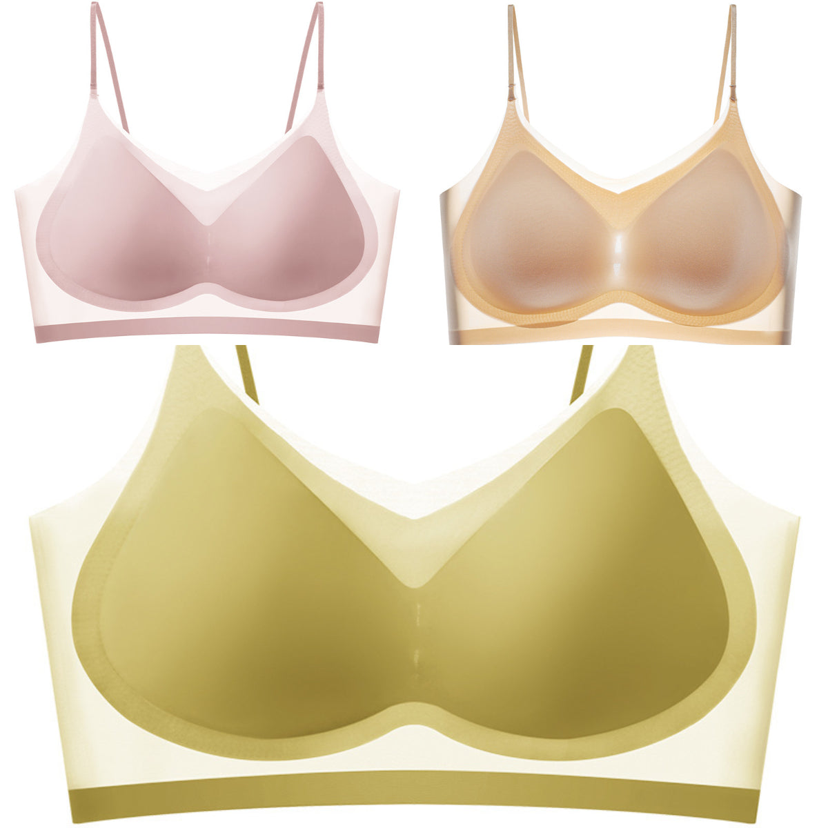 Bielizna bezszwowa z jedwabiu lodowego